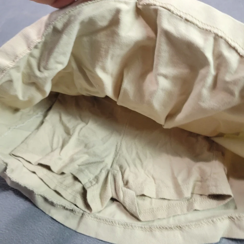 The Children's Place Skort Girls 5T‎ Khaki Pleated Bow School Uniform 7000102